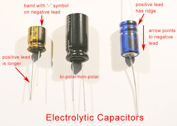 Of a positive is which capacitor leg Replacing Capacitors