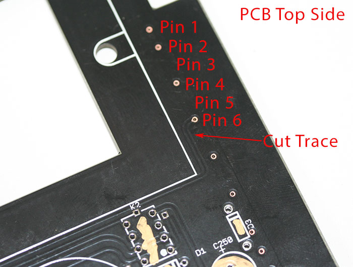 Not that pin 3 and pin 5 are not used in the FET 500 so those spaces are blank.